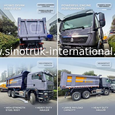 SINOTRUK Heavy Duty Hauler TX Tipper Dump Truck với động cơ 380HP, Năng lượng tải 30-40 tấn và loại nâng trung bình