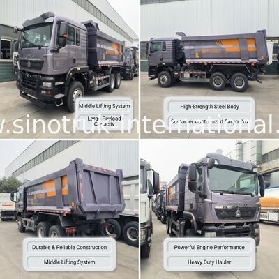 SINOTRUK Heavy Duty Hauler TX Tipper Dump Truck với động cơ 380HP, Năng lượng tải 30-40 tấn và loại nâng trung bình