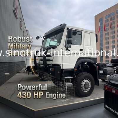 SINOTRUK HOWO Phantom Face cab Xe kéo 6X6 Euro 2 430 HP Bộ đệm quân sự Trắng