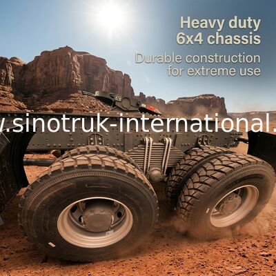 SINOTRUK 430 mã lực 6 × 4 máy kéo với một bộ đệm quân sự