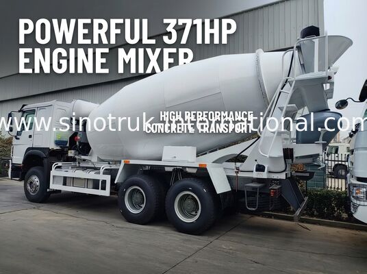 Xe trộn bê tông 6×4 371HP 12CBM hiệu suất cao, công suất mạnh mẽ cho xây dựng hạng nặng