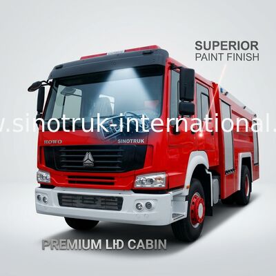 15CBM LHD 290HP Fire Fighting Truck , SINOTRUK HOWO Tanker Fire Truck