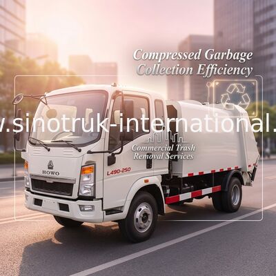 Xử lý chất thải xe rác Xe tải thu gom rác thải, xe tải Compactor Refuse