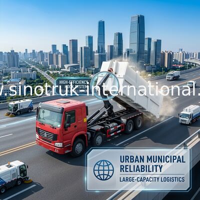 SINOTRUK HOWO 20-25 CBM Carriage Removable Garbage Disposal Truck