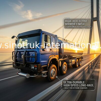 Heavy-Duty HOWO 8 * 4 400HP LHD Fuel Truck 40CBM Hệ thống tăng kép cho phân phối nhiên liệu đường dài