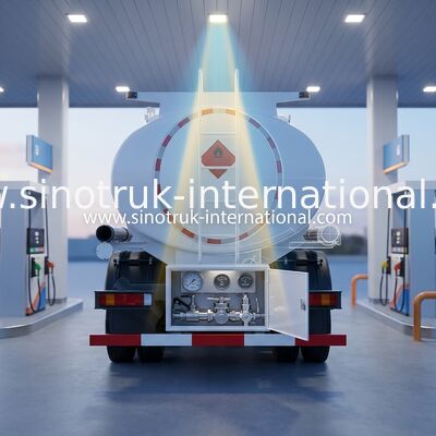 SINOTRUK Howo Semi Truck Tank nhiên liệu 4x2 Lhd Euro2 290hp Trắng
