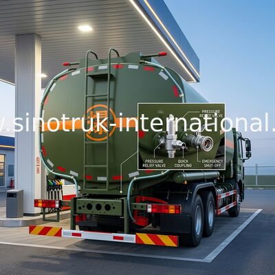 SINOTRUK 30CBM Oil Fuel Tanker Truck Computer Refueling Mobile Fuel Trucks Oil Tanker