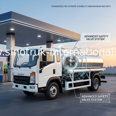 SINOTRUK HOWO 4X2 vận chuyển dầu xe tải xe tăng SINOTRUK HOWO 5-6CBM