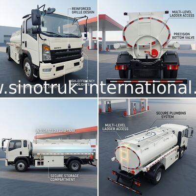 HOWO 4×2 Xe tải hạng nhẹ 5-6CBM LHD 160HP