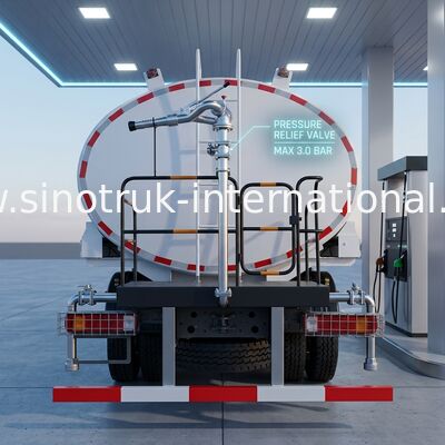 LHD 6×4 10 bánh Xe tải thùng dầu HOWO Mã lực cao 400HP