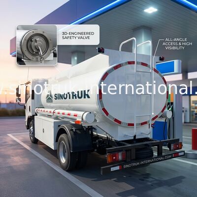 SINOTRUK HOWO 4X2 vận chuyển dầu xe tải xe tăng SINOTRUK HOWO 5-6CBM