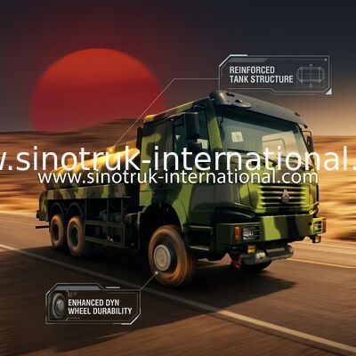 Gasoline / Diesel Oil Tank Truck For Army 9 Tons 25000 Kg 9200 × 2500 × 3150mm