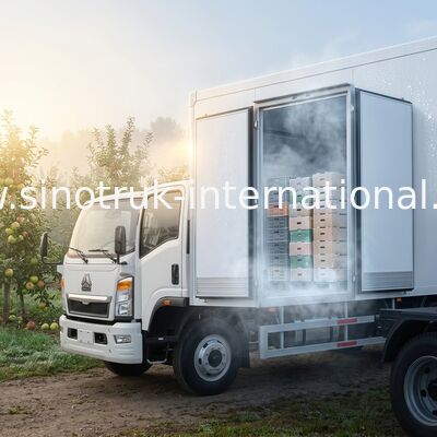 Xe tải đông lạnh 4x2 SINOTRUK HOWO 140HP RHD 95km / H