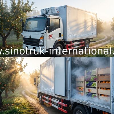 Xe tải lạnh SINOTRUK HOWO để vận chuyển thực phẩm / thuốc đông lạnh