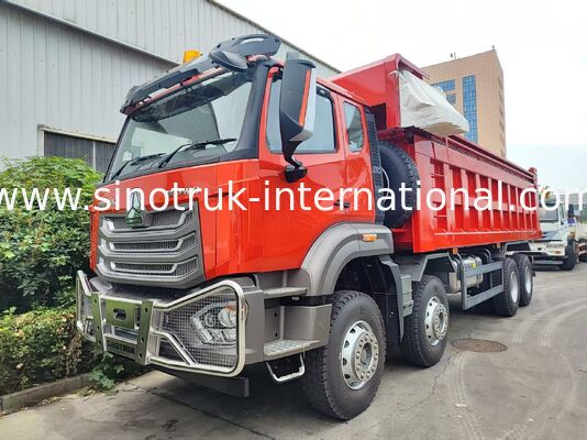 Super Bearing HOWO 8×4 Red Tipper. 371HP sức mạnh mạnh mẽ, 27CBM Capacity lớn, 80 ¢ 100T Heavy-Duty Transport