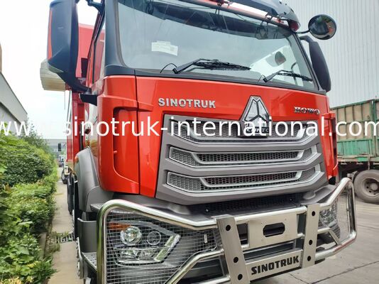 Super Bearing HOWO 8×4 Red Tipper. 371HP sức mạnh mạnh mẽ, 27CBM Capacity lớn, 80 ¢ 100T Heavy-Duty Transport
