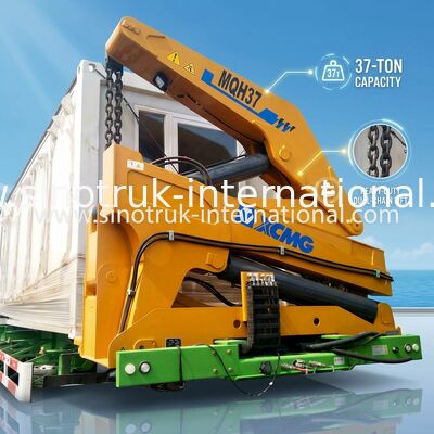 Cần cẩu xe tải hạng nặng gắn cẩu, cần cẩu xe tải 37 tấn