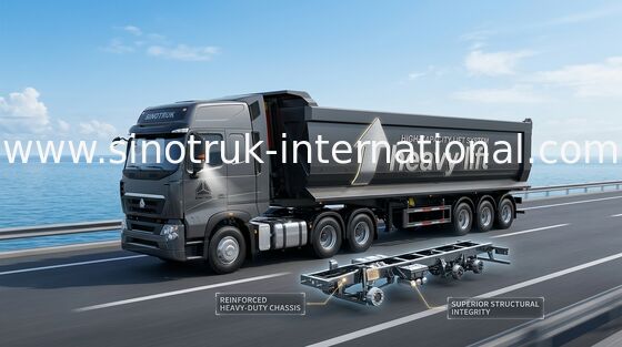 Thiết bị thủy lực hạng nặng Flatbed Semi Trailer Hộp lưu trữ cho ngành công nghiệp khai thác