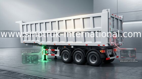 Đoạn giới thiệu xe tải bán tải 60 tấn SINOTRUK 25-45CBM với hiệu suất ổn định