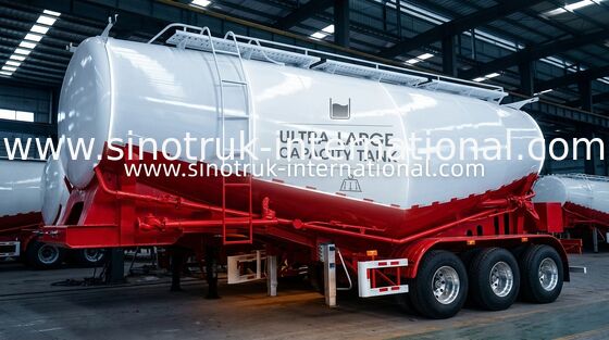 Carbon Steel Semi Truck Trailer / Powder Chất liệu Rơ moóc bán phẳng