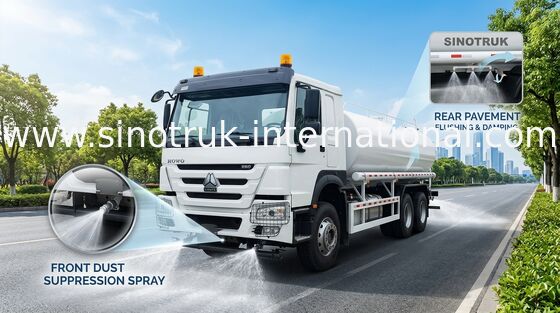 Xe bồn chở nước 30CBM màu trắng (6×4, 380HP, Tay lái bên trái): Ưu điểm chính cho vận chuyển chất lỏng