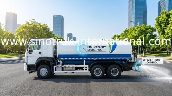 SINOTRUK HOWO Máy xịt nước xe tải 10-25CBM 6 X 4 Euro 2 400HP