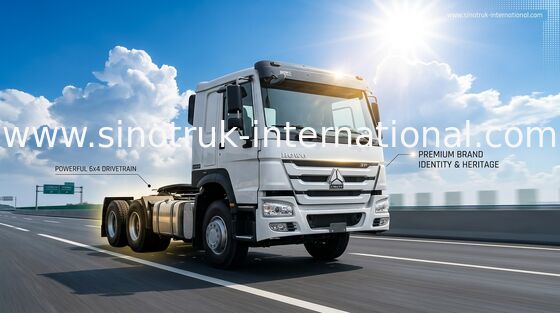 Sinotruk Howo tay hai xe kéo được sửa chữa 6 × 4 Tình trạng tốt