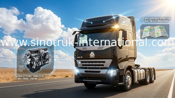 6X4 Euro2 380HP SINOTRUK HOWO A7 Xe Tải Chở Xe Đổ LHD ZZ4257N3247N1B