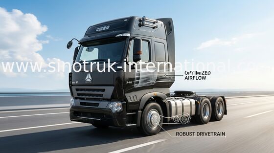 Chuyên nghiệp 70 - 100 tấn SINOTRUK HOWO A7 Xe tải Dump Truck Khu mỏ