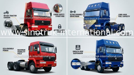 Xe tải kéo SINOTRUK Hoàng tử Hoàng tử LHD 6X4 Euro2 290HP ZZ4251M3241W