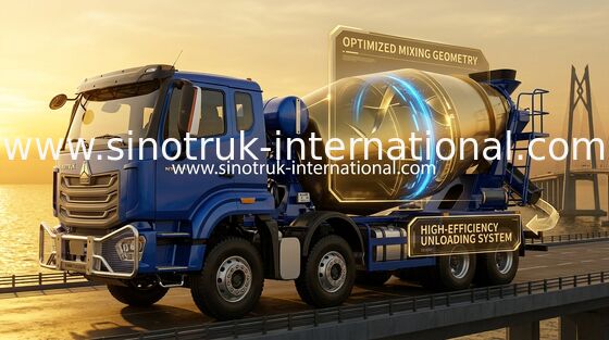 SINOTRUK HOWO NX 371HP 8 * 4 12 bánh xe trộn bê tông, trộn bê tông, xe trộn xi măng