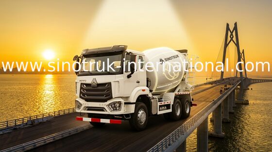 Xe trộn bê tông HOWO SINOTRUK Hiệu suất cao 10CBM 380HP 6X4 LHD