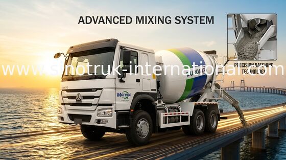 Xe trộn bê tông SINOTRUK HOWO 6x4 371HP LHD