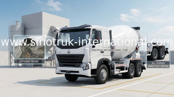 Xe trộn bê tông 9CBM SINOTRUK HOWO A7 336HP 6X4 LHD ZZ5257GJBN3647N1