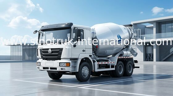 Thiết bị trộn bê tông xi măng di động Xe trộn bê tông 10CBM 290HP