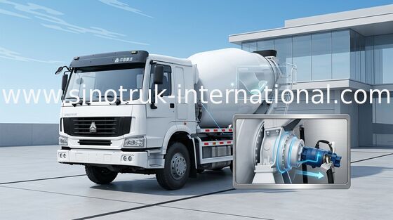 SINOTRUK HOWO Máy trộn bê tông 12CBM 371HP 6X4 RHD ZZ5257GJBN4048W