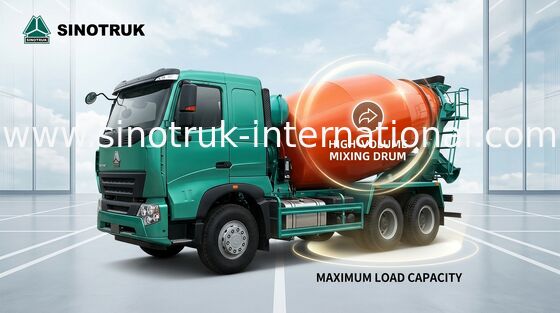 Xe tải trộn bê tông công suất lớn cho công trường xây dựng SINOTRUK HOWO A7