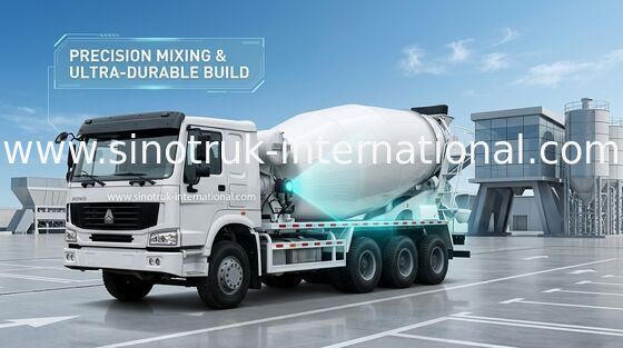 Xe trộn bê tông SINOTRUK HOWO 12CBM Euro2 290HP 6X4 RHD ZZ5257GJBM4048W