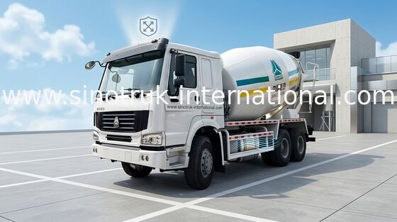 Xe trộn bê tông di động, 9CBM 290HP 6X4 Xe trộn bê tông trộn sẵn LHD
