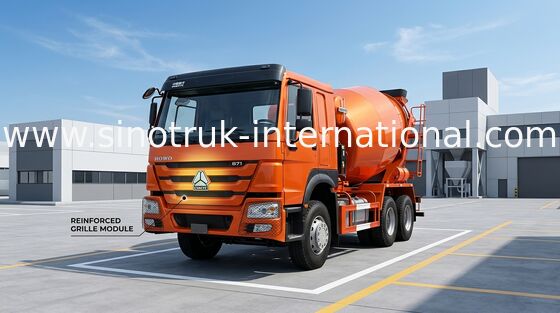 102km / H Xe trộn bê tông SINOTRUK HOWO 371HP 10CBM LHD 6x4