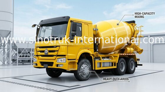 Xe trộn bê tông SINOTRUK HOWO 12CBM Euro2 336HP 6X4 LHD ZZ5257GJBN4048W