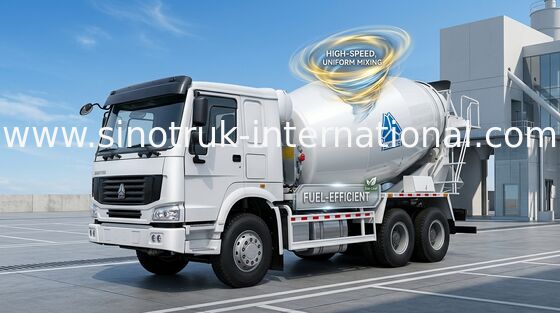 Xe trộn bê tông SINOTRUK HOWO 12CBM Euro2 371HP 6X4 RHD ZZ5257GJBN4048W