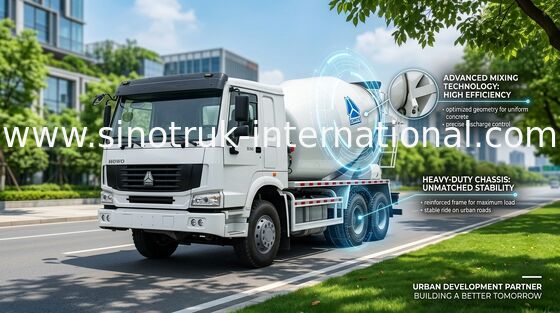 SINOTRUK HOWO Máy trộn bê tông 12CBM 336HP 6X4 LHD ZZ5257GJBN4048W