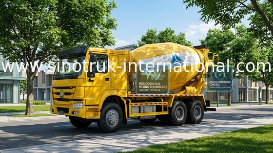 SINOTRUK HOWO Máy trộn bê tông 12CBM 336HP 6X4 RHD ZZ5257GJBN4048W