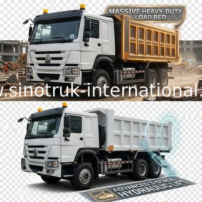 Xe tải đổ rác 10 bánh 371HP 6x4 Động cơ Euro2