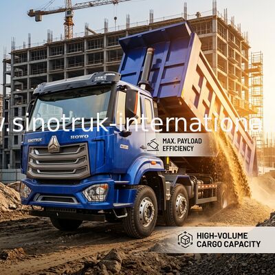 HW19710 Chuyển động HOWO NX Truck dump cho công việc khai thác mỏ và xây dựng