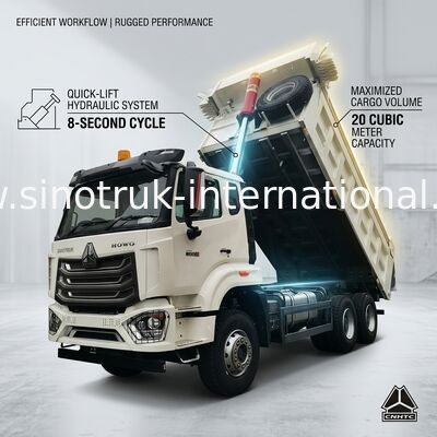 Xây dựng Howo 6x4 Tipper Dump Truck RHD Drive