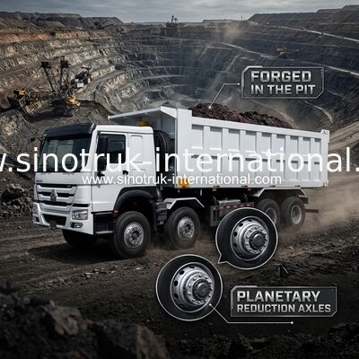 Xe tải tự đổ 12 bánh Sinotruk HOWO 8X4 400hp để khai thác