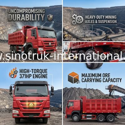 Sinotruk Howo 6x4 Dump Truck 371hp Heavy Duty