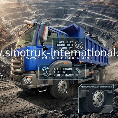 SINOTRUCK HOWO RHD 6×4 xe tải đổ rác cho 40 tấn 10 bánh xe
